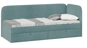 Кровать в детскую Молли тип 1 (80), Микровелюр Scandi Indigo 11 в Тюмени
