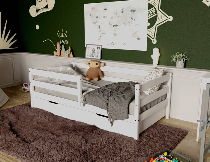 Детская кровать Софа с ящиками, цвет белый в Тюмени - изображение 3