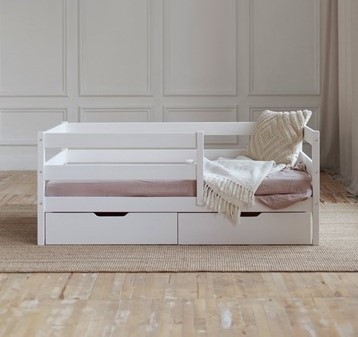 Детская кровать Софа с ящиками, цвет белый в Заводоуковске - изображение