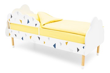 Кроватка Stumpa Облако "Треугольники желтый, синий" в Ишиме