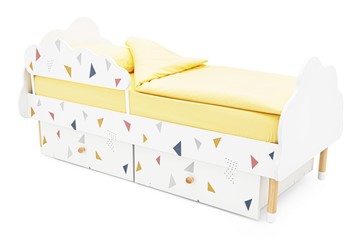 Кровать в детскую Stumpa Облако "Треугольники желтый, синий, розовый" в Тюмени - предосмотр 3