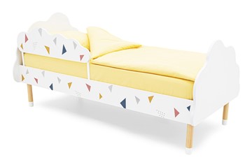 Кровать в детскую Stumpa Облако "Треугольники желтый, синий, розовый" в Тюмени