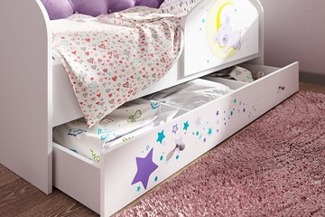 Детская кровать с бортиками Звездочка с бортиком, Розовый в Тюмени - предосмотр 1