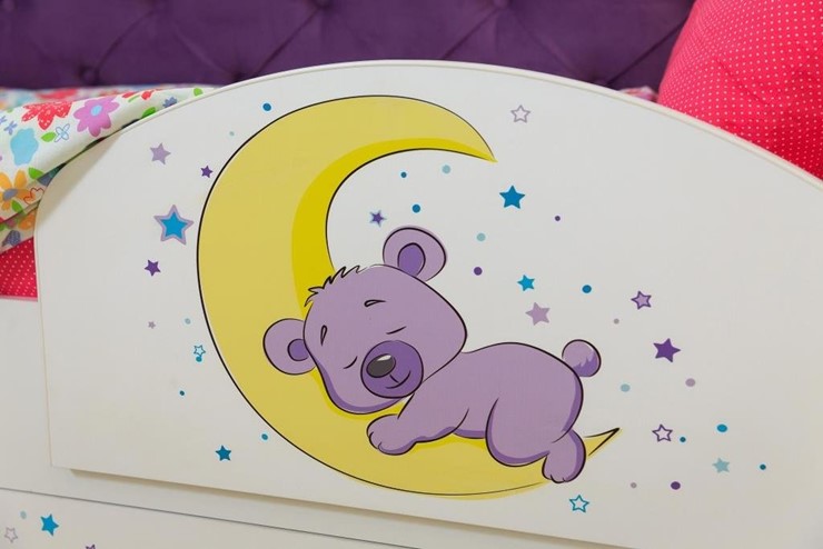 Детская кровать Звездочка с бортиком, Фиолетовый в Заводоуковске - изображение 8