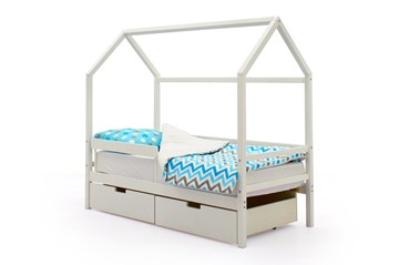 Кровать-домик детская Svogen белый в Ишиме