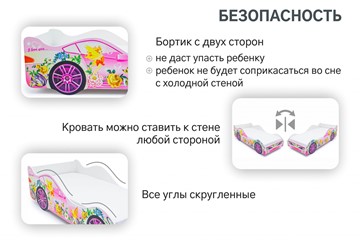 Детская кровать-машина Фея в Заводоуковске - предосмотр 5