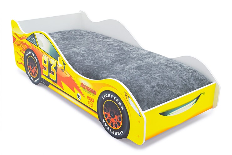 Кровать-машина детская Тачка желтая с подъемным механизмом в Тюмени - изображение 7