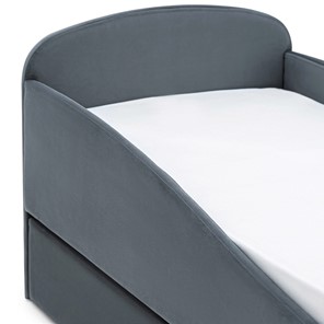 Кровать с ящиками Letmo 190х80 графит (велюр) в Тюмени - предосмотр 8