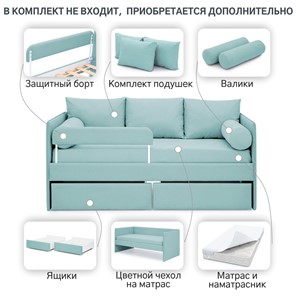 Детская кровать Soffal эвкалипт (микрошенилл) в Заводоуковске - предосмотр 17