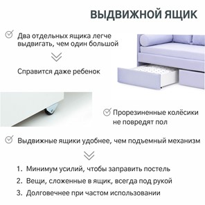 Детская кровать Soffal нежная сирень (микрошенилл) в Заводоуковске - предосмотр 22
