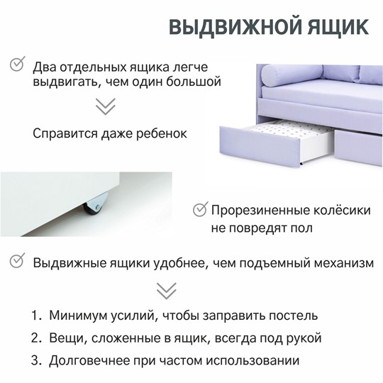 Детская кровать Soffal нежная сирень (микрошенилл) в Заводоуковске - изображение 22
