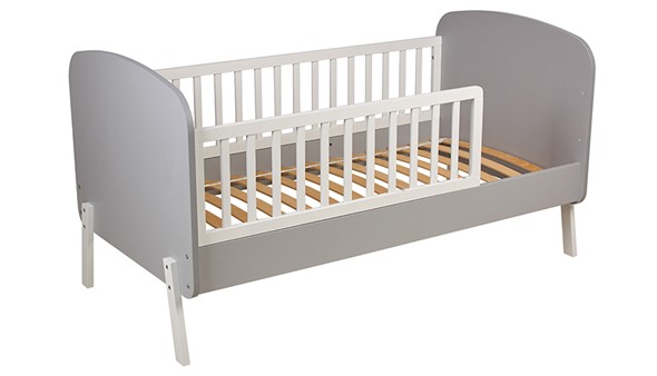 Кровать в детскую POLINI Kids Mirum 2000 Серый-Белый в Заводоуковске - изображение