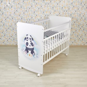 Детская кровать Фея 702 Милые панды, белый в Заводоуковске