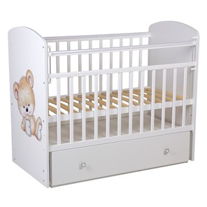 Кроватка детская Фея 750 Медвежонок Белый в Тюмени - предосмотр 1