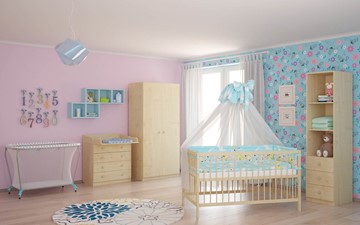 Кроватка для новорожденных POLINI Kids Simple 101 Натуральный в Тюмени - предосмотр 8