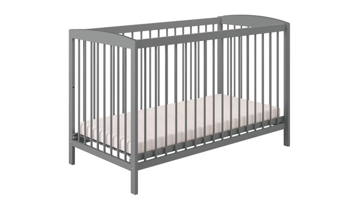 Кроватка для новорожденных POLINI Kids Simple 101 Серый в Тюмени - изображение 1