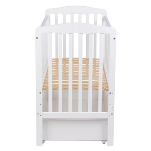 Кроватка для новорожденных POLINI Kids Simple 310-02 Белый в Тюмени - предосмотр 3