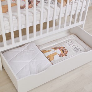 Кроватка для новорожденных POLINI Kids Simple 310-02 Белый в Тюмени - предосмотр 7