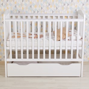 Кроватка для новорожденных POLINI Kids Simple 310-02 Белый в Тюмени - предосмотр 8