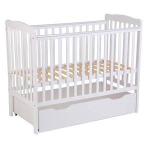 Кроватка для новорожденных POLINI Kids Simple 310-02 Белый в Тюмени