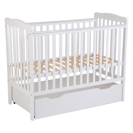 Кроватка для новорожденных POLINI Kids Simple 310-02 Белый в Заводоуковске - изображение