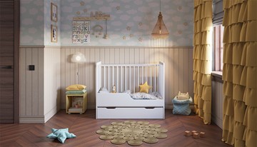 Кровать в детскую POLINI Kids Simple 310-03 Белый в Тюмени - предосмотр 12