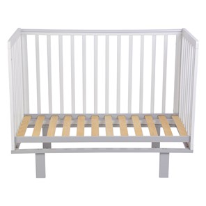 Кровать для новорожденных серия 3400 POLINI Kids Simple 340 Белый / Серый в Заводоуковске - предосмотр 3