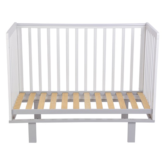 Кровать для новорожденных серия 3400 POLINI Kids Simple 340 Белый / Серый в Заводоуковске - изображение 3