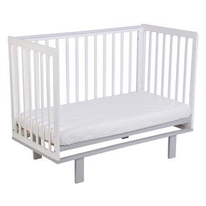 Кровать для новорожденных серия 3400 POLINI Kids Simple 340 Белый / Серый в Заводоуковске - предосмотр 4