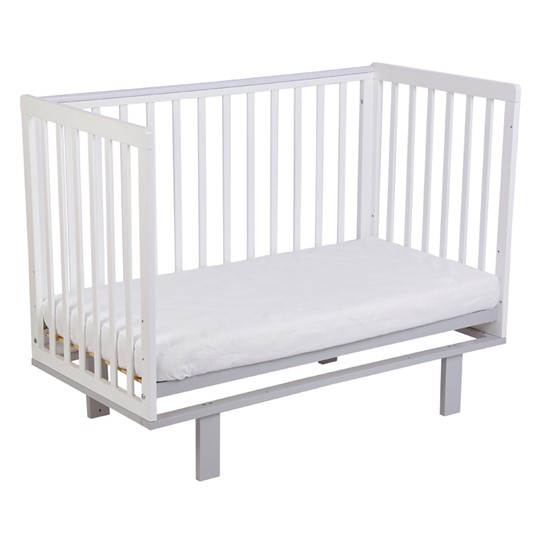 Кровать для новорожденных серия 3400 POLINI Kids Simple 340 Белый / Серый в Тюмени - изображение 4