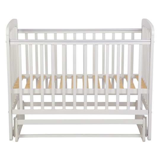 Кроватка для новорожденных с маятником POLINI Kids Simple 304 Белый в Заводоуковске - изображение 3