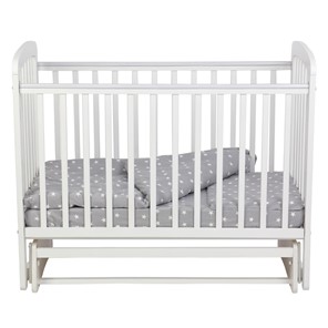 Кроватка для новорожденных с маятником POLINI Kids Simple 304 Белый в Заводоуковске - предосмотр 7