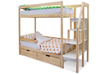 Двухъярусная детская кровать Svogen натура в Ишиме