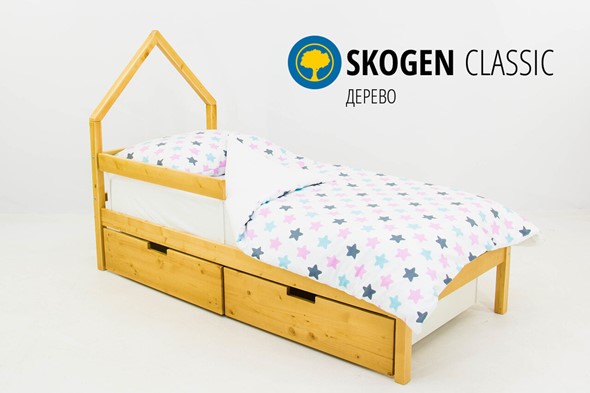 Детская кровать-домик мини Skogen дерево в Заводоуковске - изображение