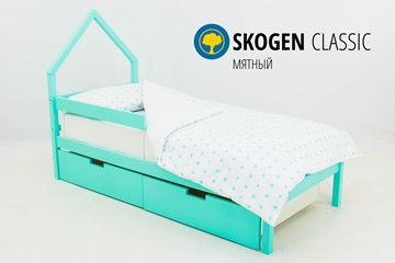 Детская кровать-домик мини Skogen мятная в Тюмени - предосмотр