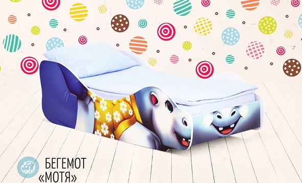 Кровать-зверенок Бегемот-Мотя в Заводоуковске - изображение