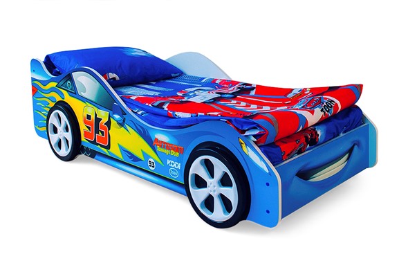 Кровать-машина детская Тачка синяя в Заводоуковске - изображение