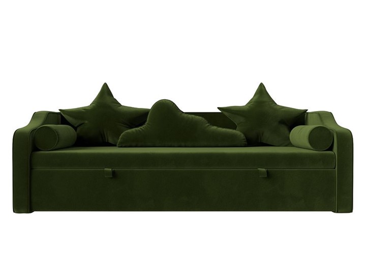 Диван-кровать Рико, Зеленый (Микровельвет) в Заводоуковске - изображение 1