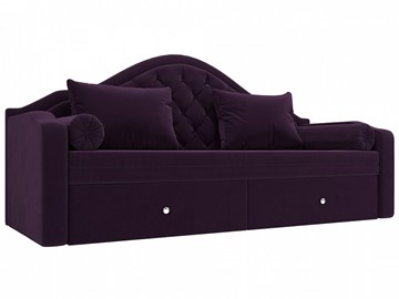 Диван-кровать Сойер, Фиолетовый (Велюр) в Ишиме