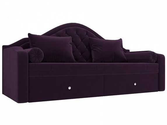 Диван-кровать Сойер, Фиолетовый (Велюр) в Тюмени - изображение