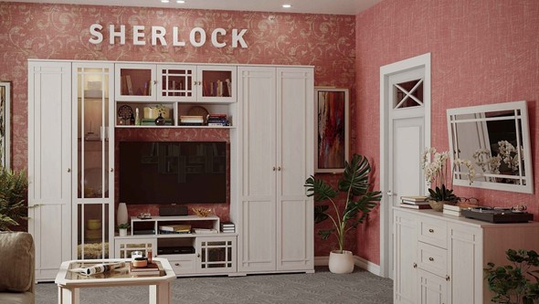 Набор мебели для гостиной Sherlock №3, Ясень Анкор светлый в Тюмени - изображение