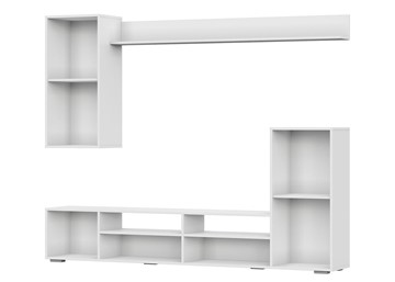 Набор мебели в гостиную МГС-4, белый/белый глянец в Тюмени - предосмотр 1
