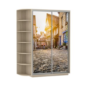 Шкаф двухдверный Экспресс 1900x600x2400, со стеллажом, Улица/шимо светлый в Тюмени
