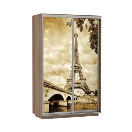 Шкаф 2-х дверный Экспресс 1400x600x2200, Париж/шимо темный в Заводоуковске - изображение