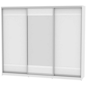 Шкаф 3-створчатый Белла B-230х270х60-2 (792) (Двери D9+D10+D9), Белый в Тюмени