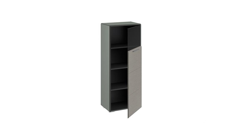Шкаф Наоми комбинированный одностворчатый, цвет Фон серый, Джут ТД-208.07.28 в Тюмени - изображение 1