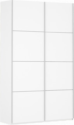 Шкаф-купе Прайм (ДСП/ДСП) 1600x570x2300, белый снег в Заводоуковске - изображение