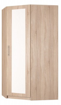 Угловой шкаф Реал (YR-198х1034 (7)-М, Вар.5), с зеркалом в Заводоуковске - изображение