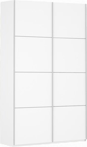 Шкаф 2-дверный Прайм (ДСП/ДСП) 1400x570x2300, белый снег в Тюмени - предосмотр