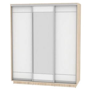 Шкаф 3-дверный Весенний HK2, 2155х1800х600 (D2D2D2), ДСС-Белый в Тобольске